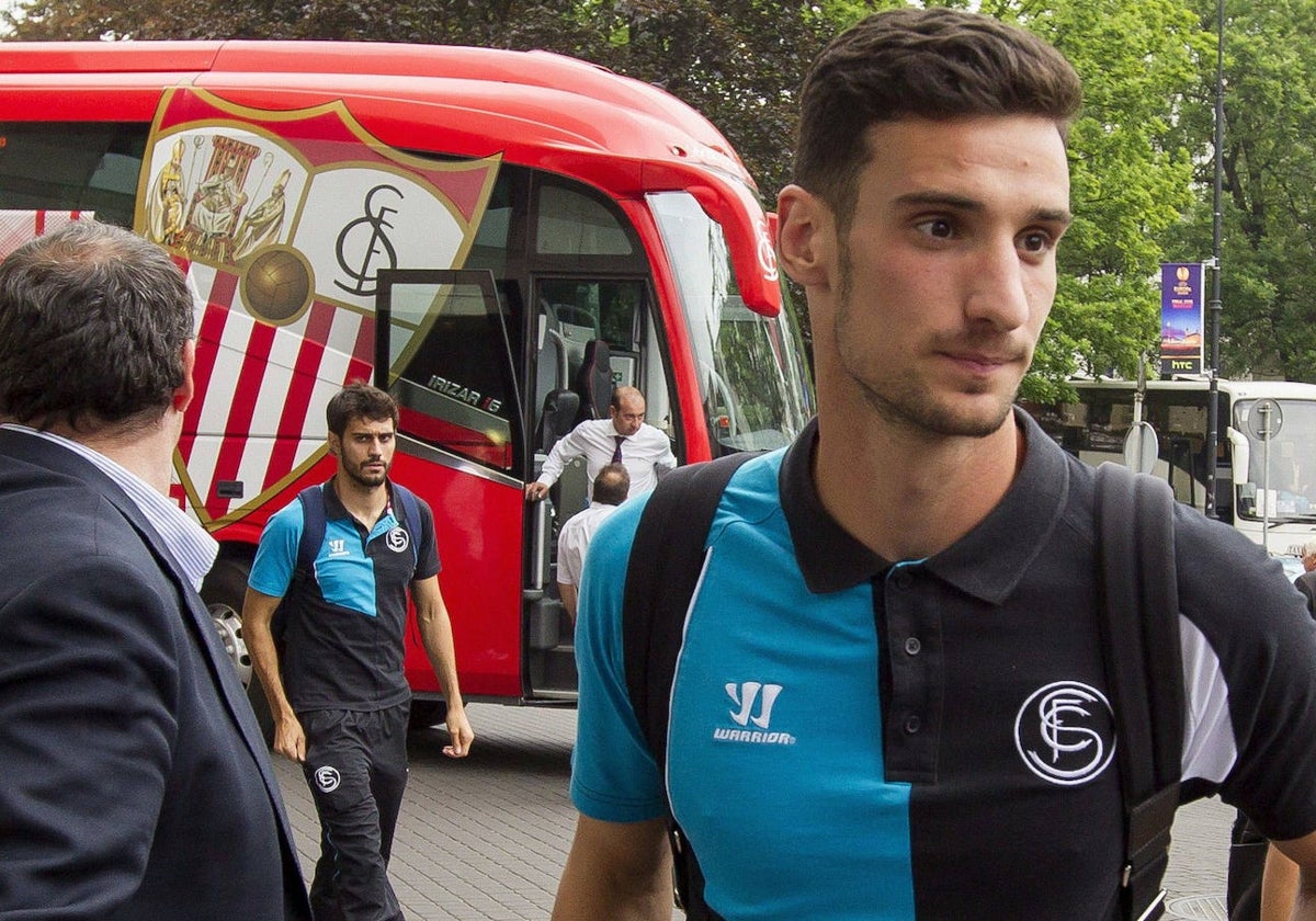 Sergio Rico, cuando militaba en el Sevilla.