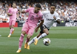 Kluivert está siendo uno de los activos en Mestalla.