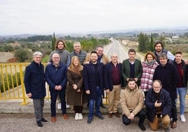 Populares de la Vall d'Albaida junto al futuro presidente de la Generalitat.