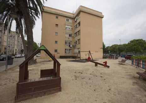 Imagen secundaria 1 - Aceras por reparar en Pintor Dalmau; jardín lleno de tierra en Virgen del Carmen y robo de trapas.