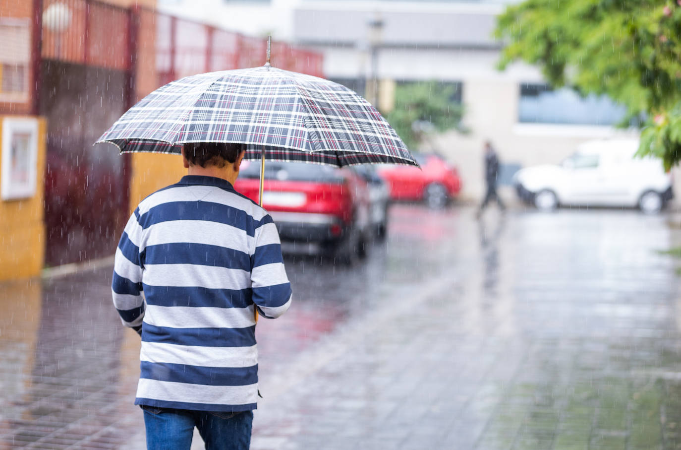 Lluvias en Valencia durante el pasado domingo, día de elecciones.