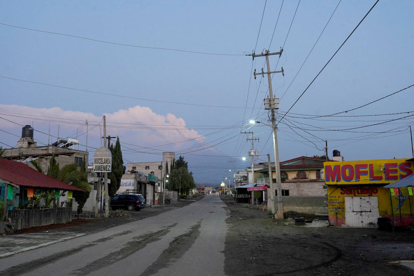 La impresionante erupción del volcán Popocatépetl