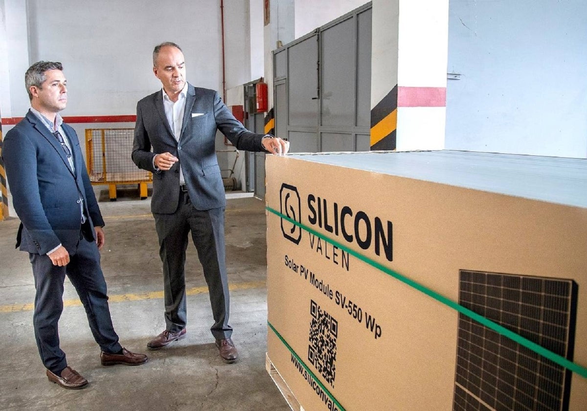 Director general de Statkraft para España, José Miguel Ferrer, y presidente de Silicon Valen, Marcos Lacruz.