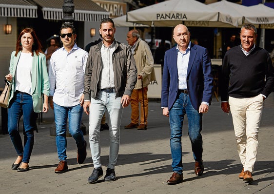 Maribel Albalat, Juan Antonio Sagredo, Carlos Fernández Bielsa, Alejandro Soler y Francis Rubio.