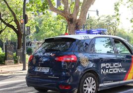 Un vehículo de la Policía Nacional.