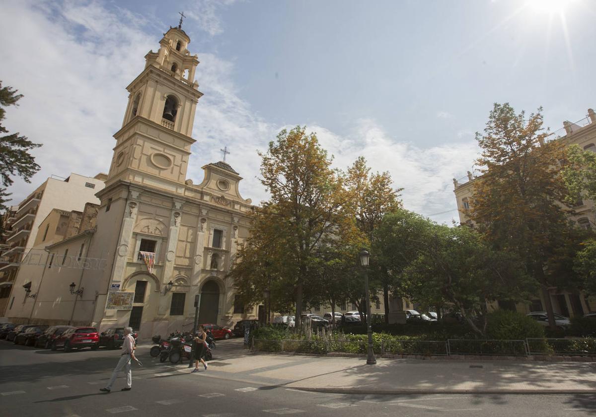 Plaza de Santa Mónica, antes del inicio de las obras.