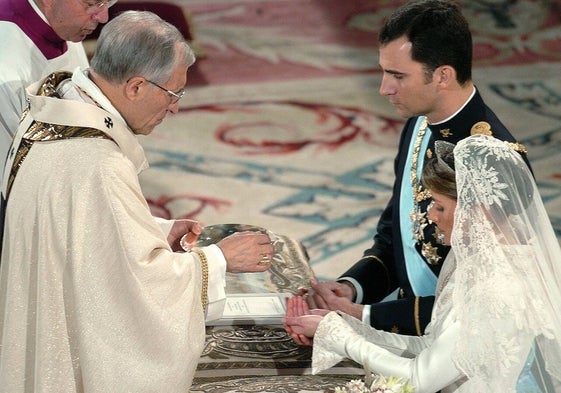 El enlace de Don Felipe y Doña Letizia el 23 de mayo de 2003.