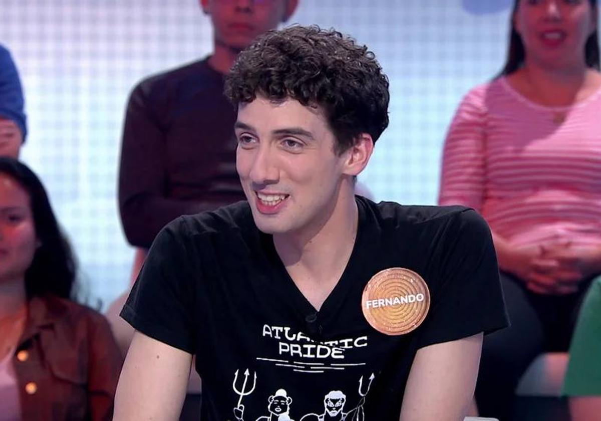 Fernando Castro durante una de sus participaciones en 'Pasapalabra'.