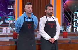 Los dos concursantes de 'Masterchef' en la prueba de eliminación