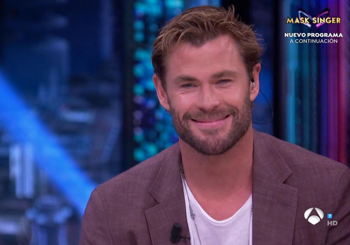 Chris Hemsworth en su visita este miércoles a 'El Hormiguero'.
