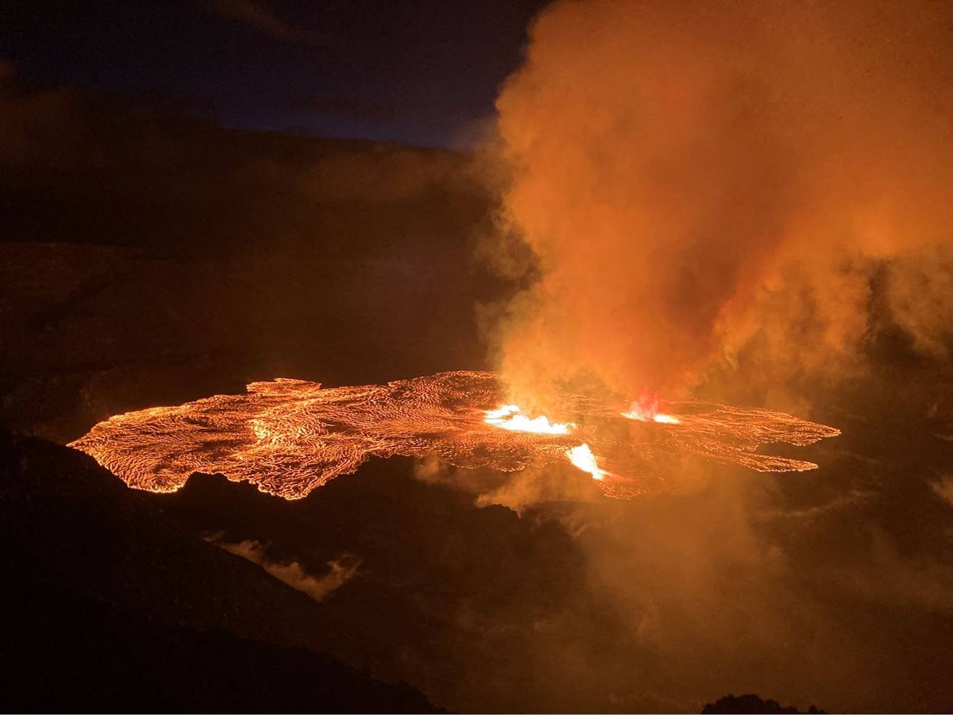 Las impresionantes imágenes del volcán Kilauea en erupción