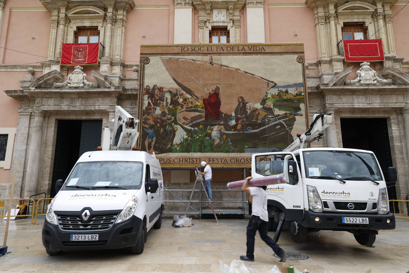 Así es el tapiz del Corpus Christi en Valencia