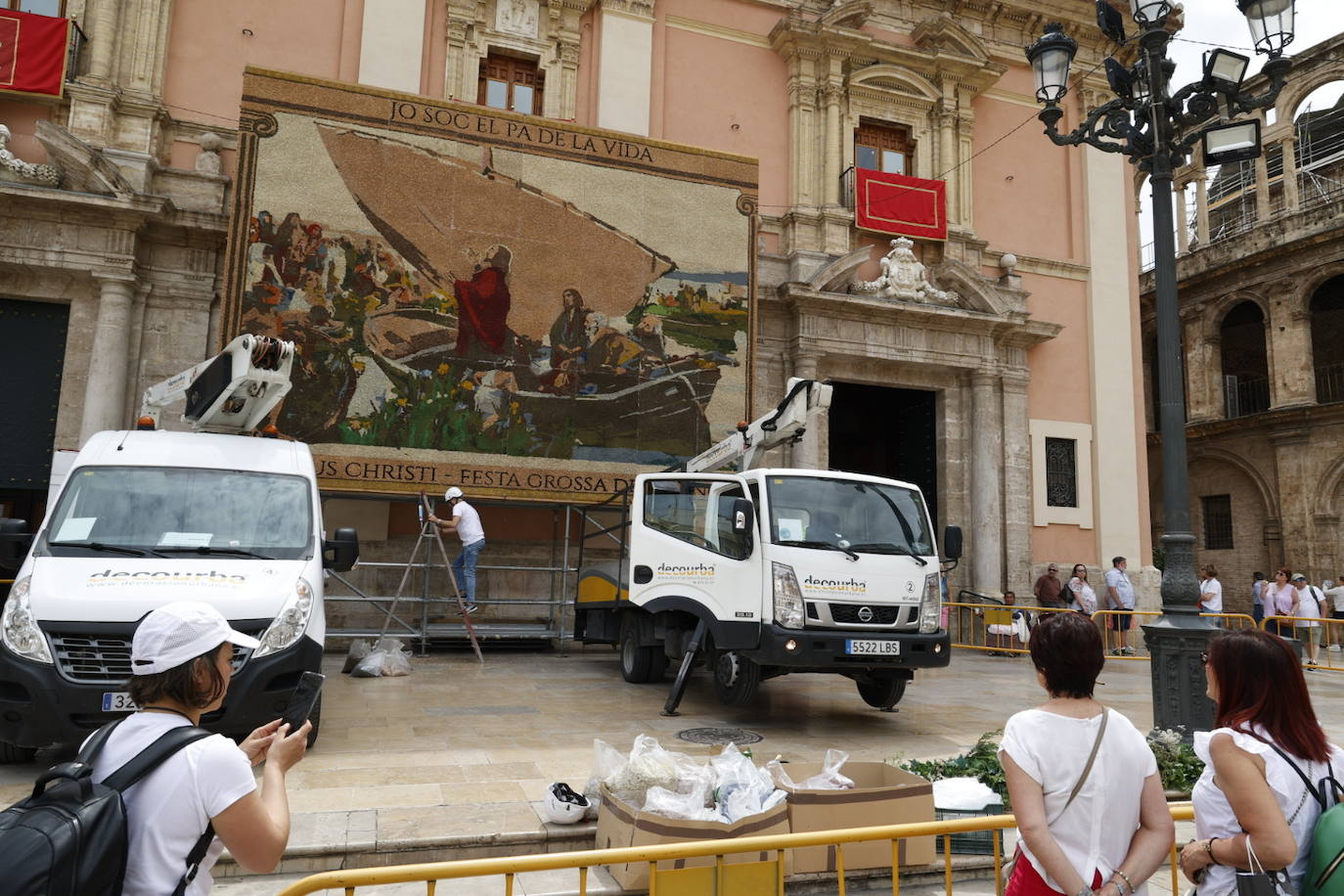 Así es el tapiz del Corpus Christi en Valencia