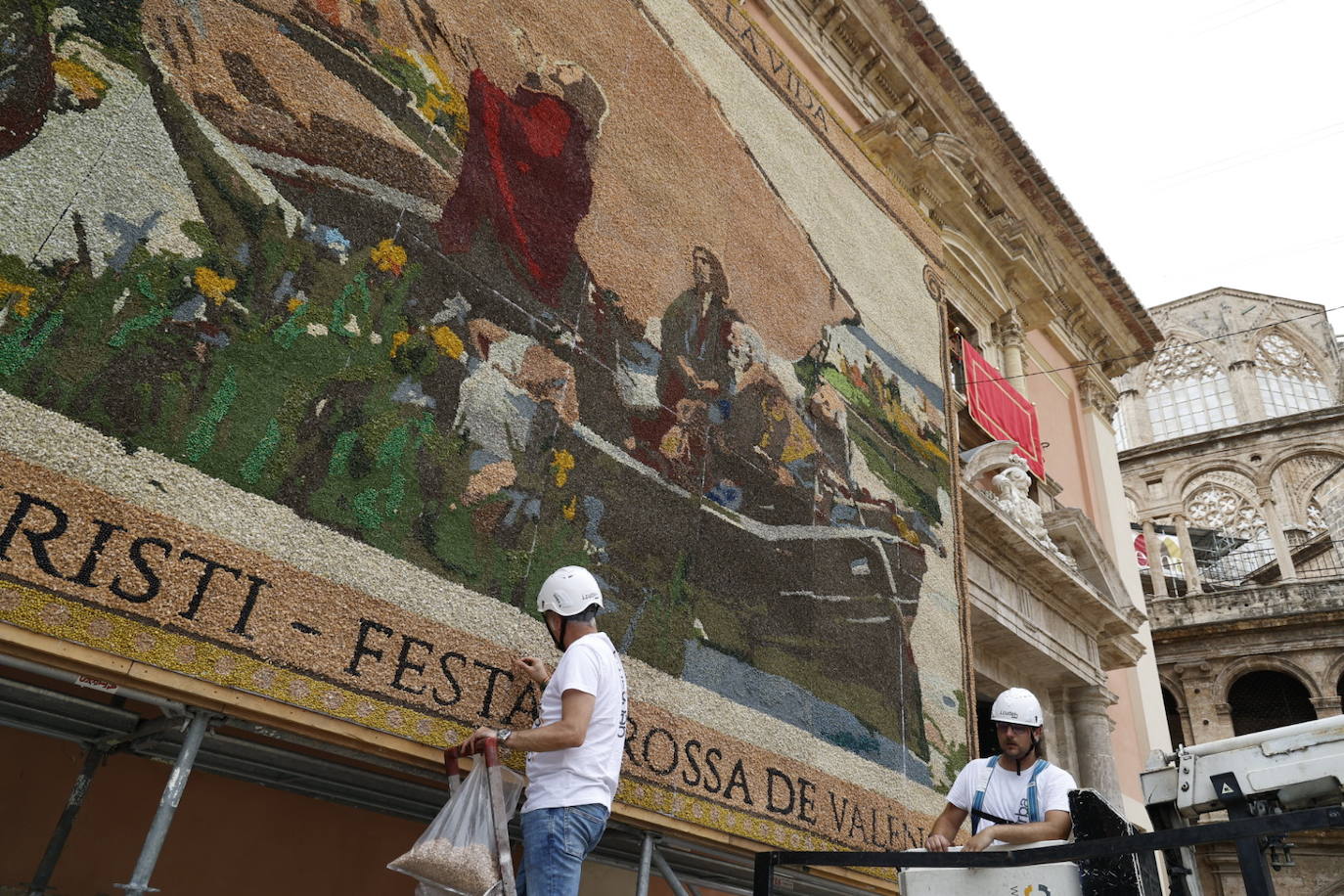 Así es el tapiz del Corpus Christi en Valencia