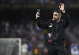 DjMaRiiO durante la fase final de la Kings League en el Camp Nou.