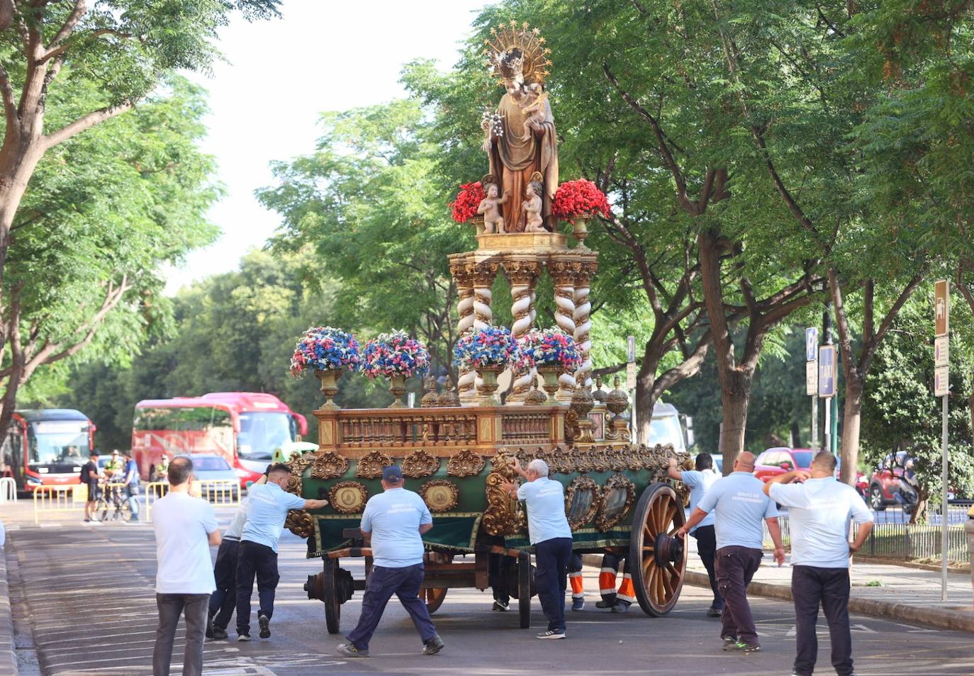 Salida de las Rocas en el Corpus Christi de Valencia