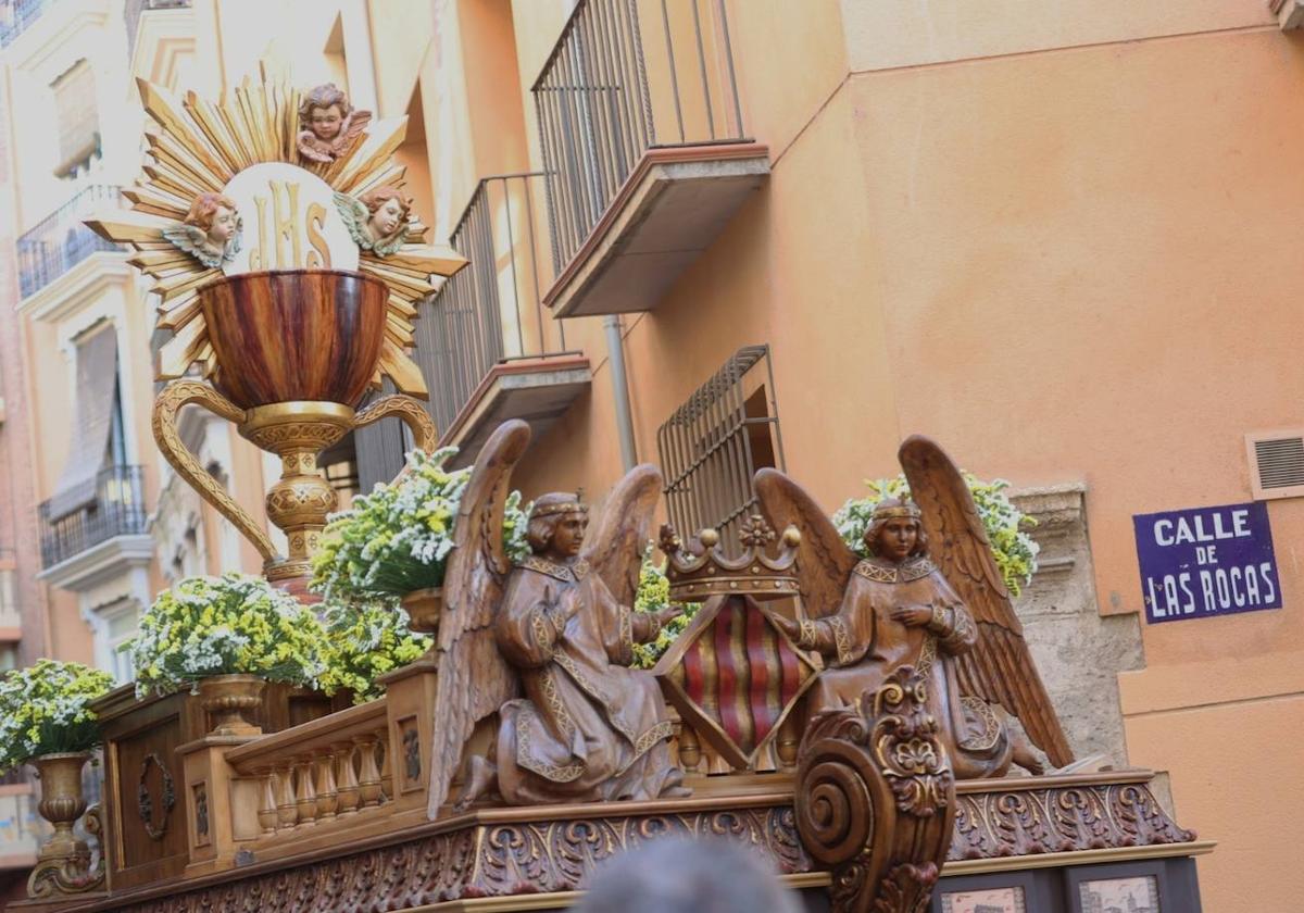 Salida de las Rocas en el Corpus Christi de Valencia