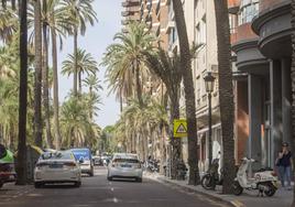 Paseo de la Alameda de Valencia.