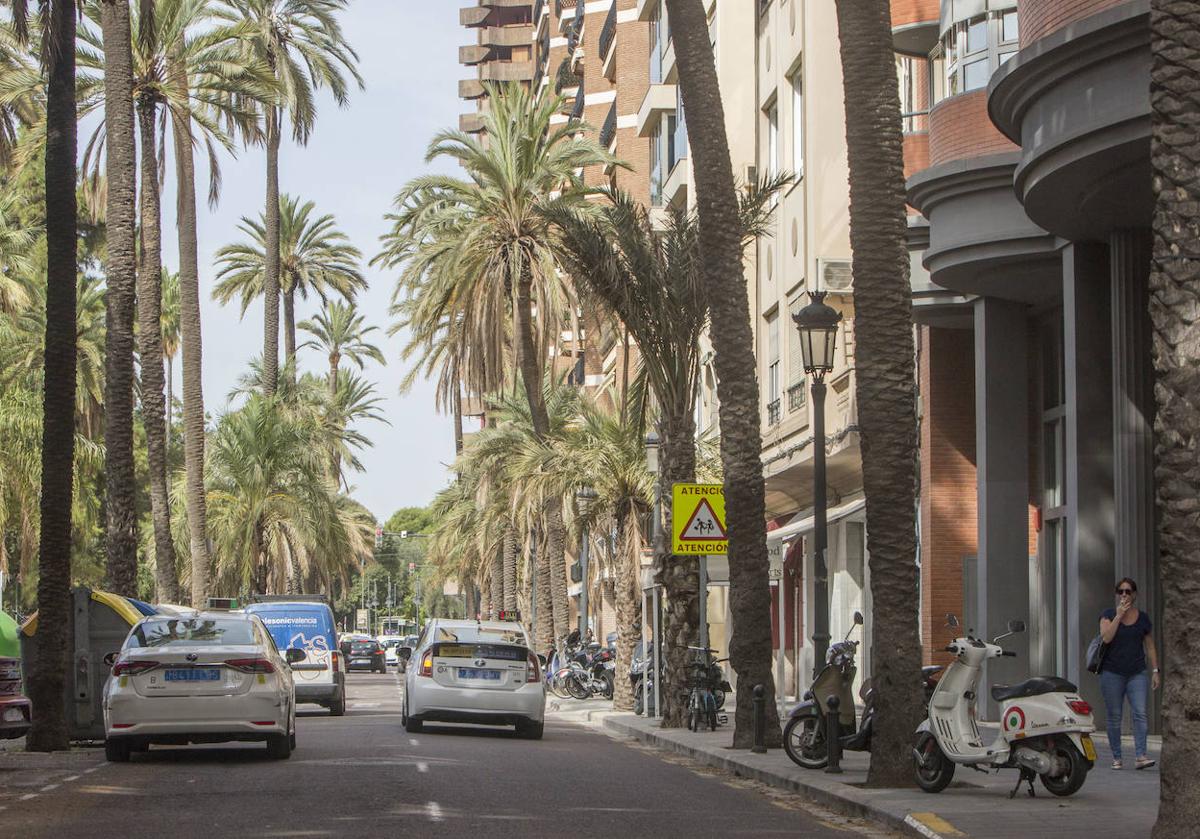 Paseo de la Alameda de Valencia.