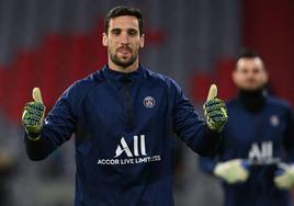 El portero del PSG Sergio Rico, en una imagen de archivo.