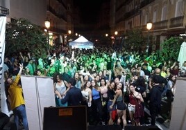 Festejo celebrado en la falla Sueca-Literato Azorín en 2019.