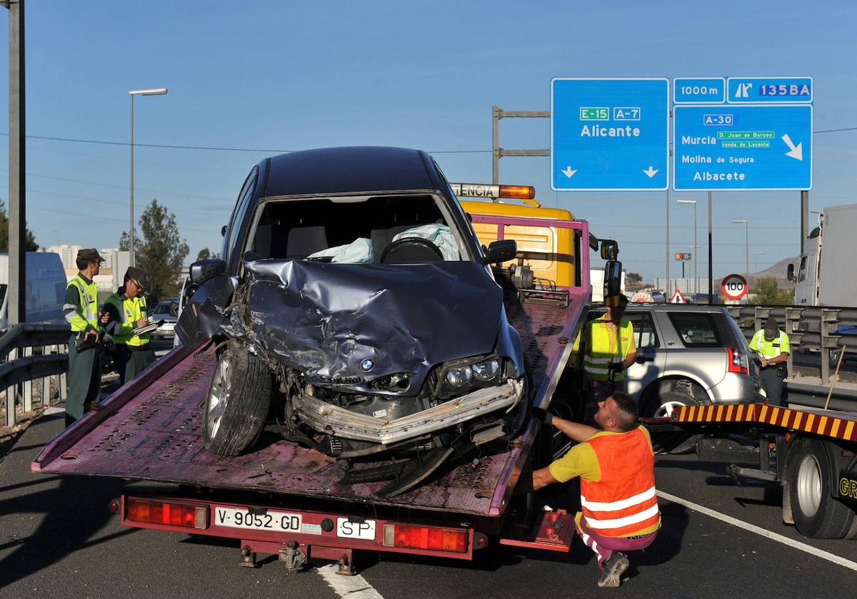 Accidente de tráfico en la autovía