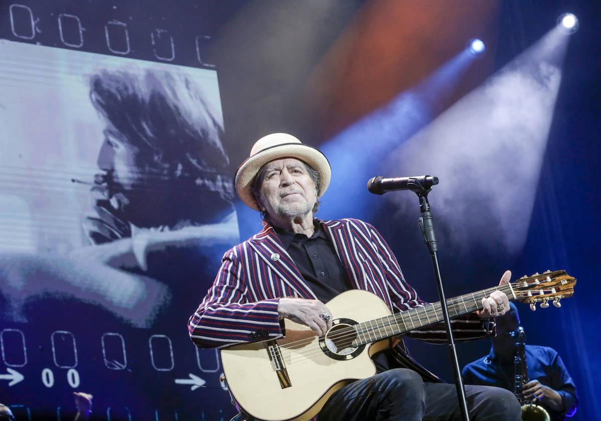 Joaquín Sabina, en el concierto en Valencia.