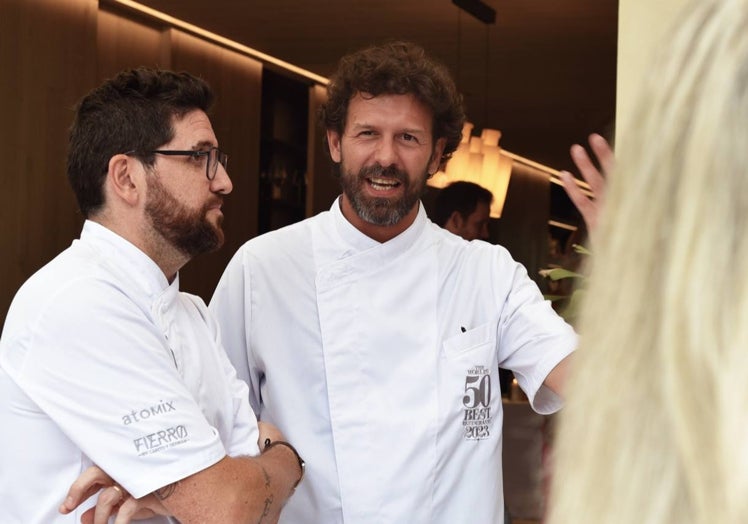 Germán Carrizo, de Fierro Valencia, junto a Matteo di Ienno, de Locale Florencia.