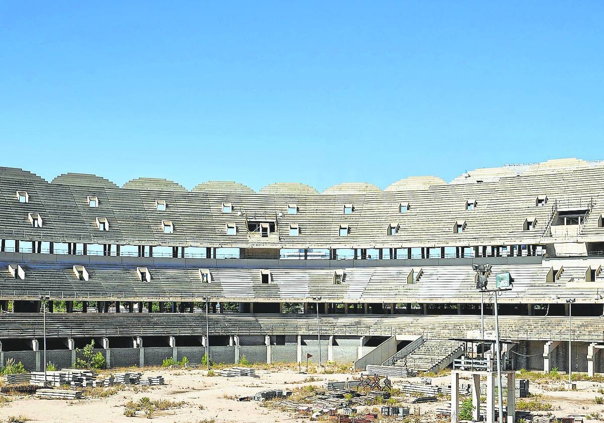 Interior del nuevo estadio del Valencia.