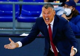 Jasikevicius durante un partido.