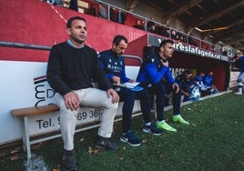 Javier Calleja, durante un partido de Copa del Rey.