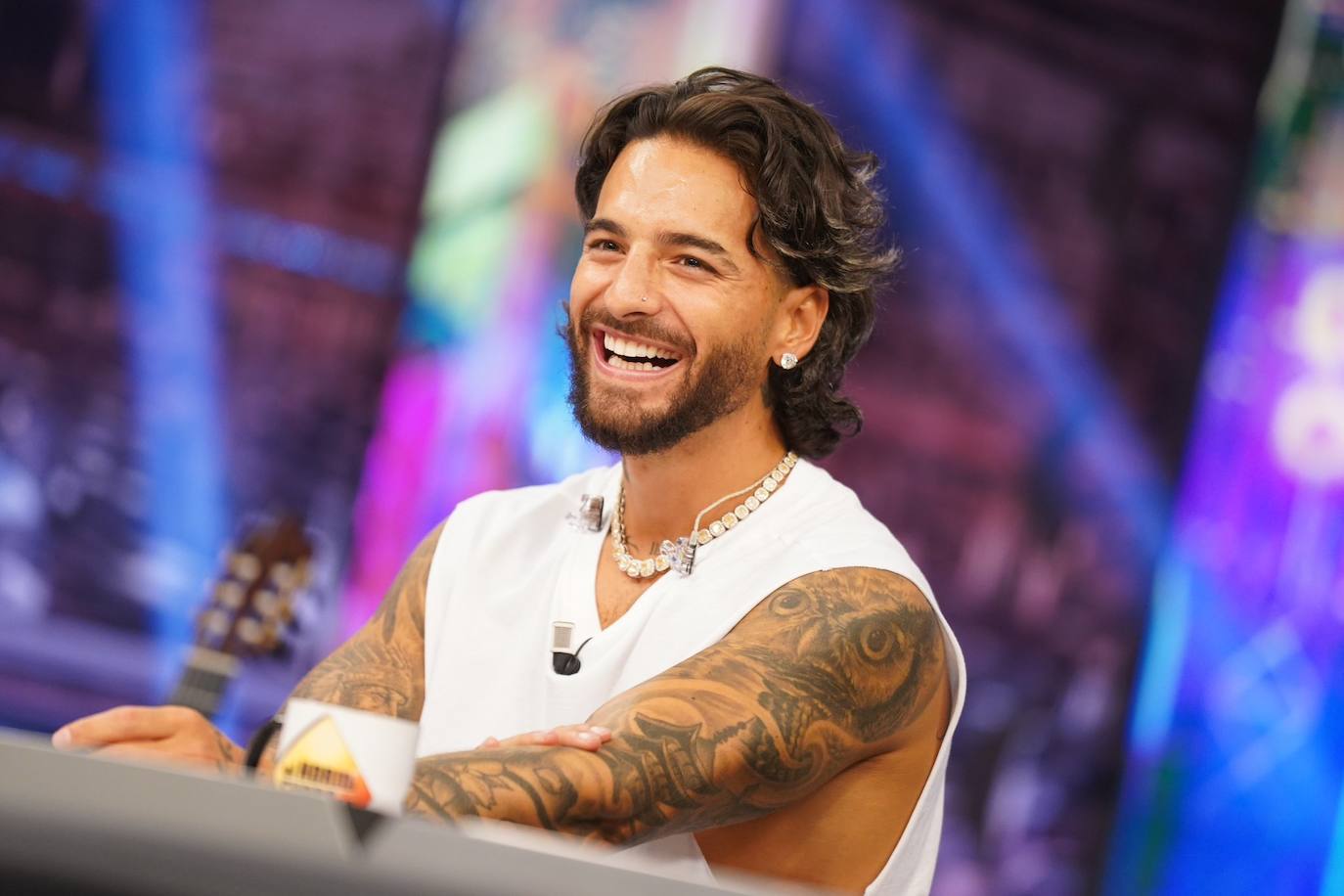 La publicidad subliminal en el regalo de Maluma a Pablo Motos en 'El Hormiguero'