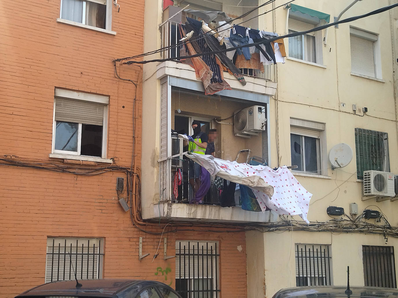 Operación antidroga en la Fuensanta