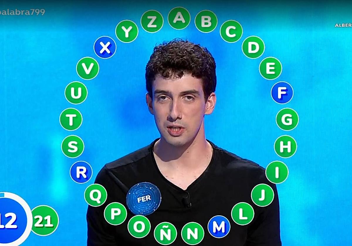 Fernando corta el rosco de 'Pasapalabra' para pedir perdón a la audiencia