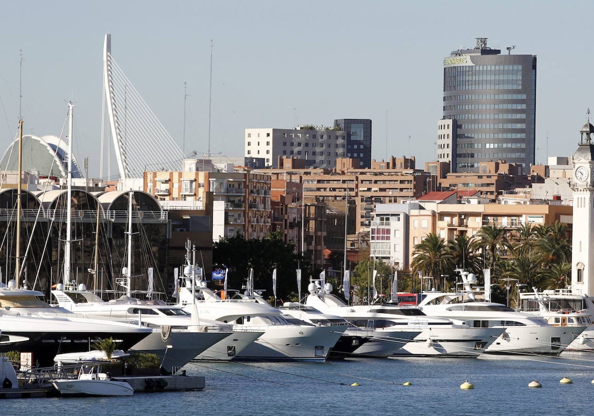 Dársena de la Marina de Valencia.