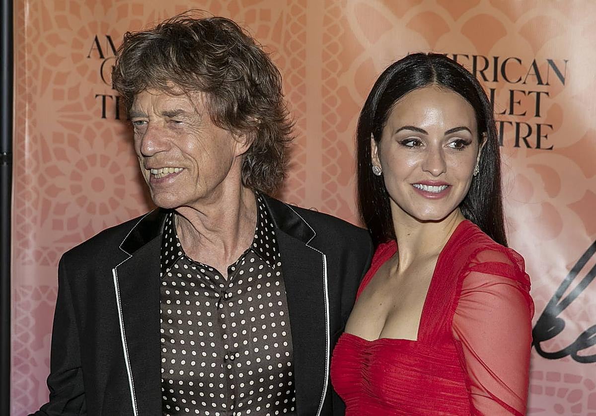 El cantante Mick Jagger y la exbailarina Melanie Hamrick.