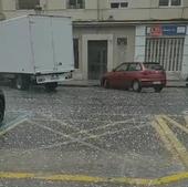 Una fuerte tormenta con granizo sorprende en gran parte de la Comunitat Valenciana