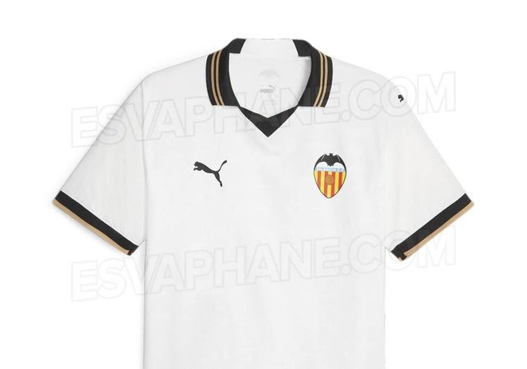 La camiseta del Valencia de esta próxima temporada.