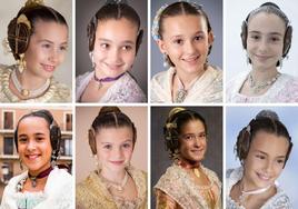 Las 73 candidatas a fallera mayor infantil de Valencia 2024