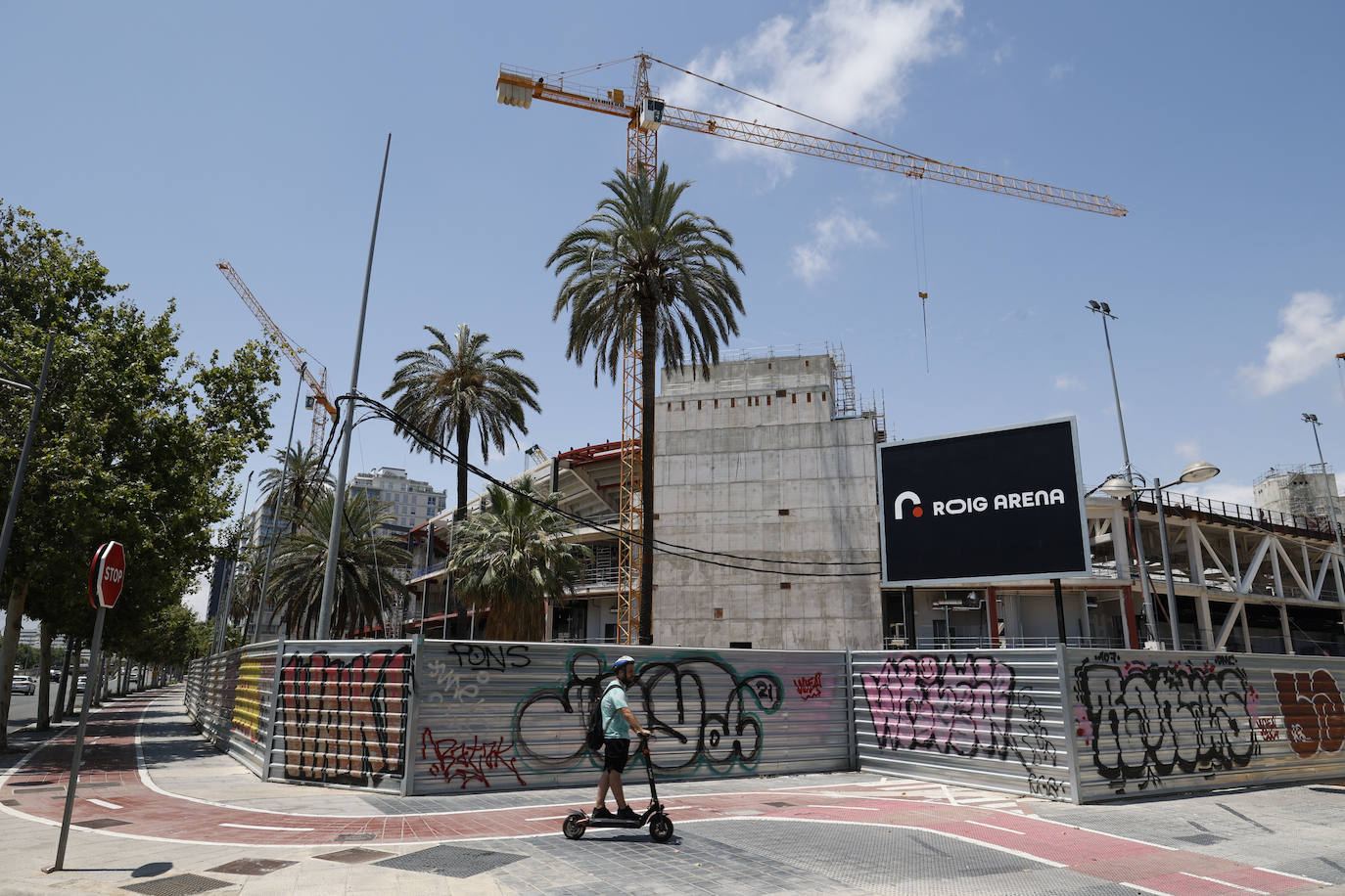 Así avanzan las obras del Roig Arena