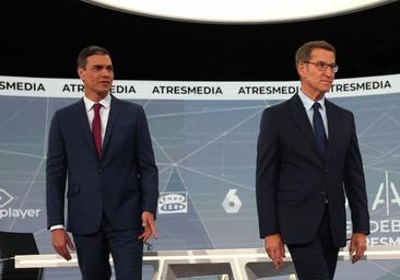 Feijóo alude a 'El Hormiguero' en el debate y Sánchez salta de inmediato