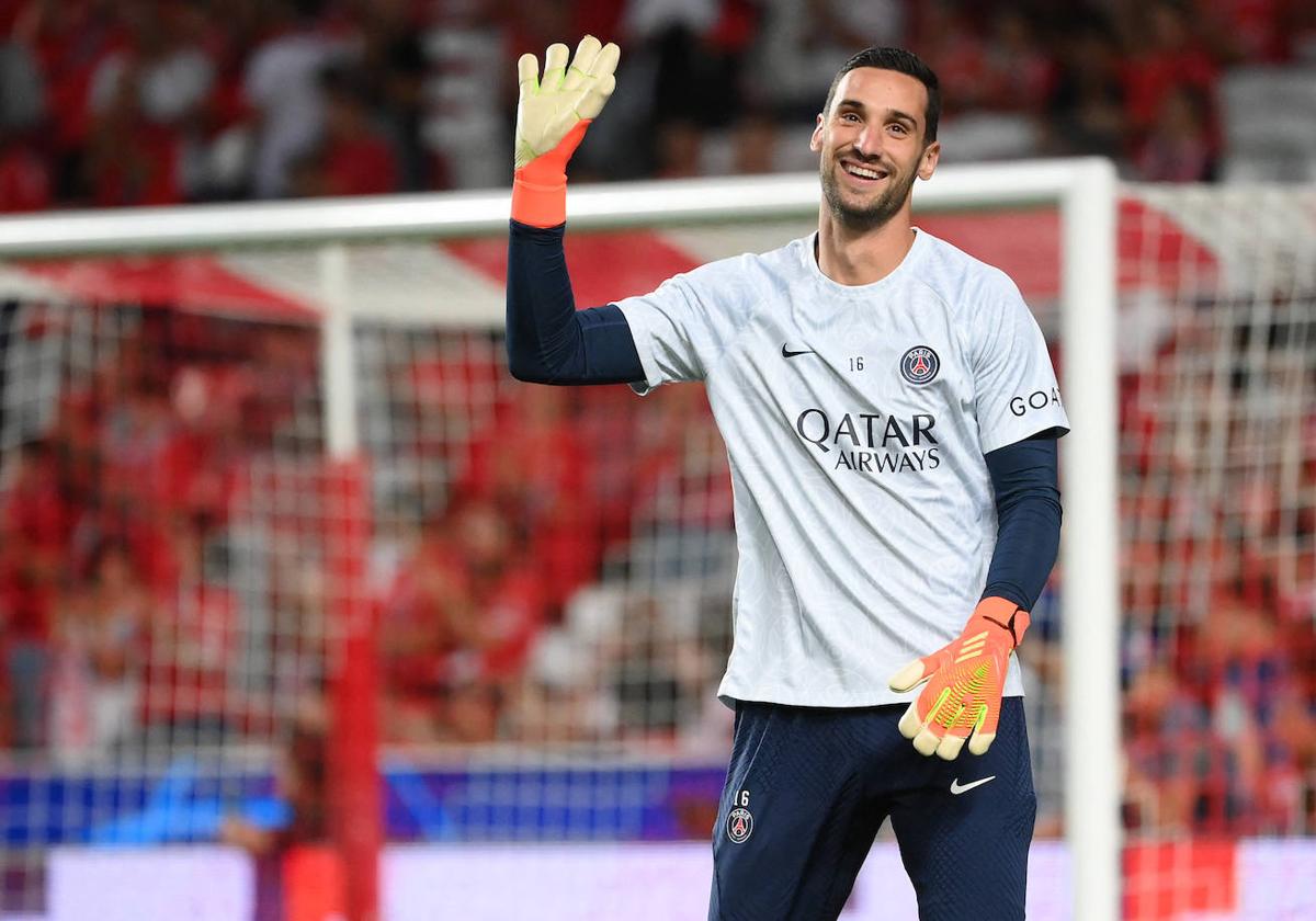 El portero Sergio Rico en una imagen de archivo con el PSG