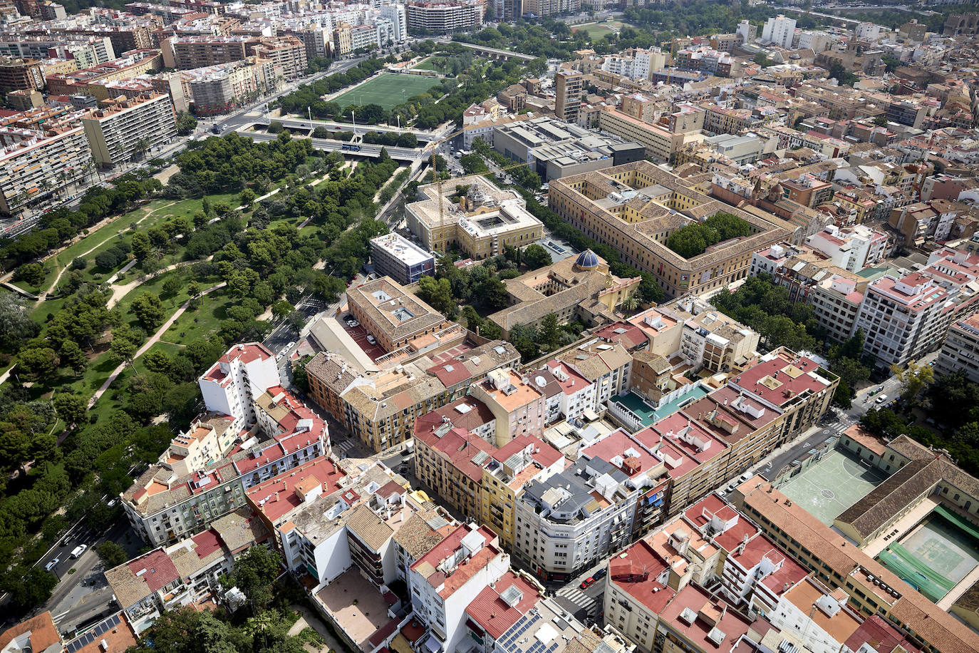 Valencia desde el helicóptero de la Guardia Civil