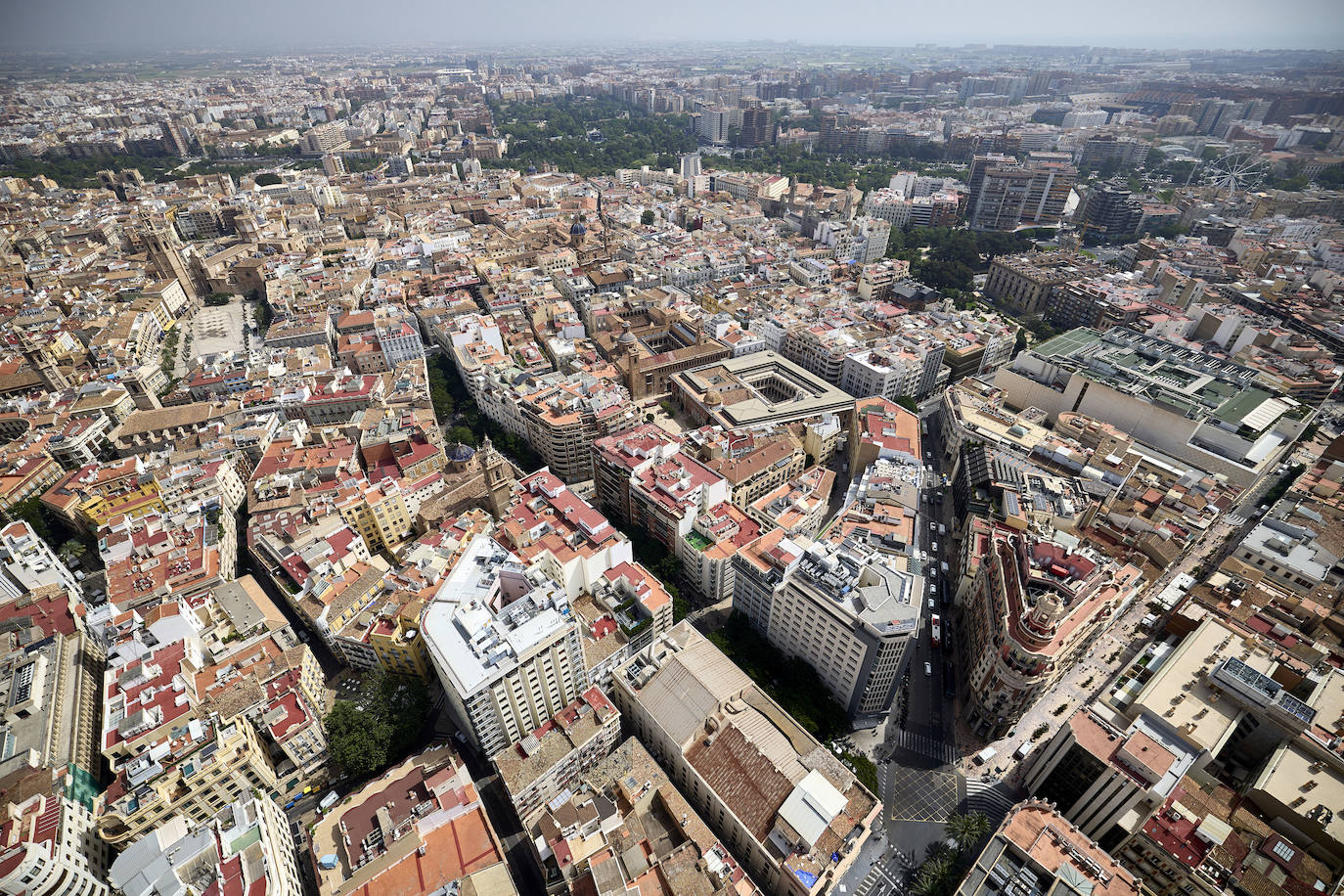 Valencia desde el helicóptero de la Guardia Civil