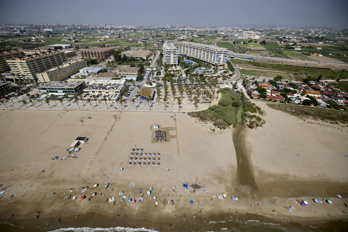 Valencia desde el helicóptero de la Guardia Civil