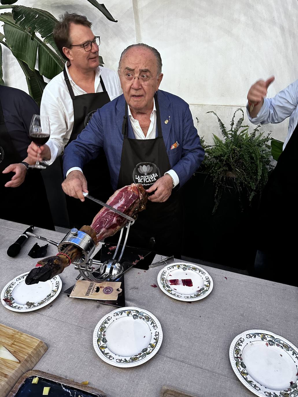 Antonio Puebla, en el curso de cata de jamón de Cuchara de Plata.