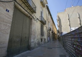 Palacete de la calle Eixarchs, junto a la iglesia de los Santos Juanes.