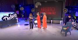 María Patiño, Milá y Terelu este viernes en el plató de 'Sálvame Deluxe'.