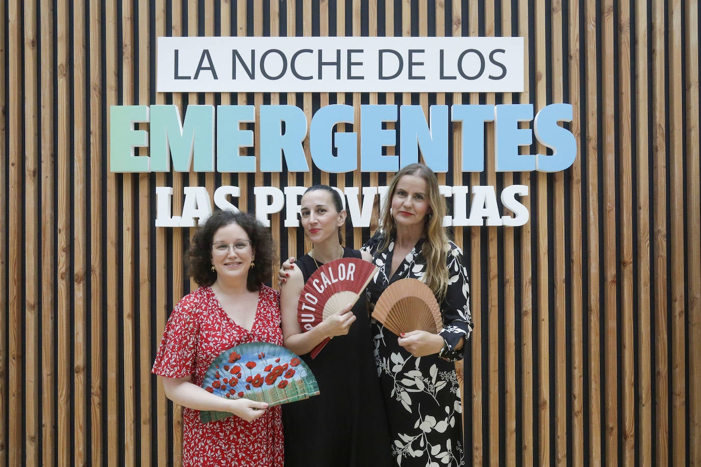 Las periodistas de LAS PROVINCIAS Isabel Domingo, Marta Hortelano y Carmen Velasco.