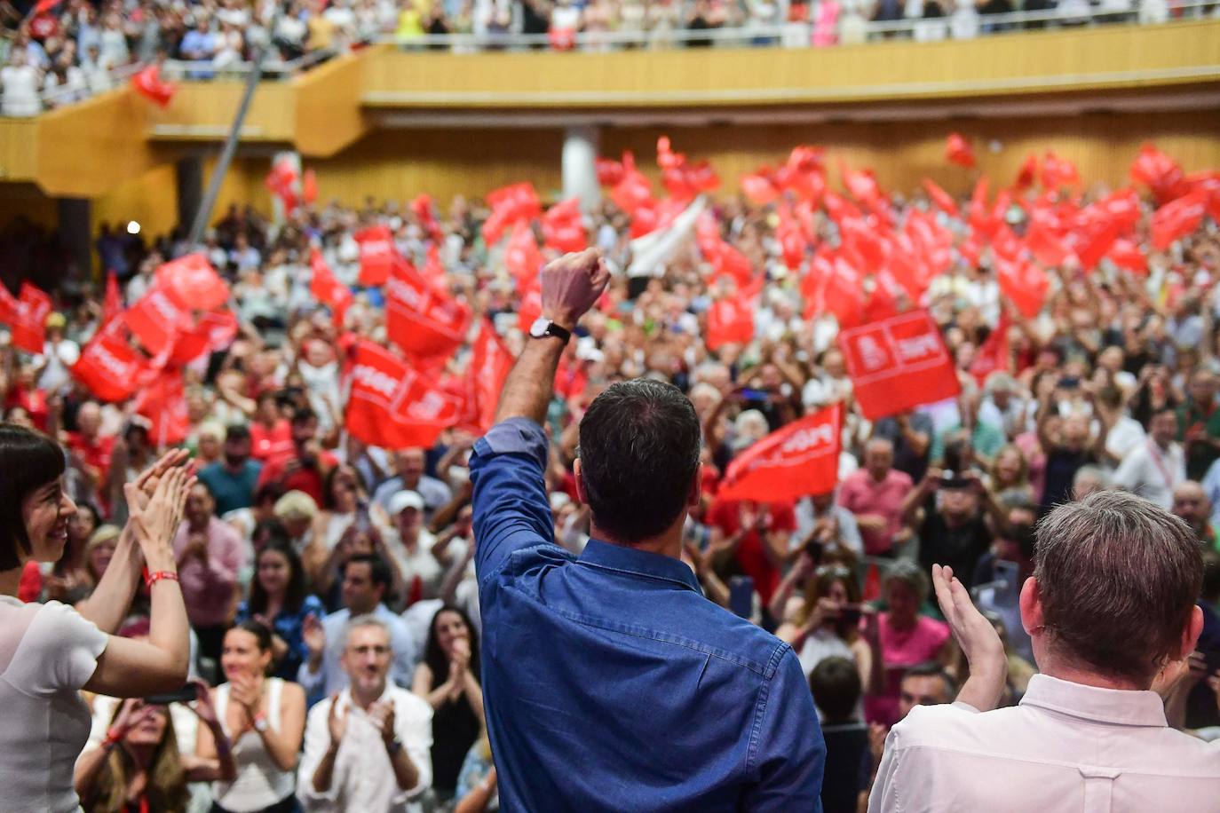 Así ha sido el mitin de Pedro Sánchez en Valencia con motivo de la campaña electoral